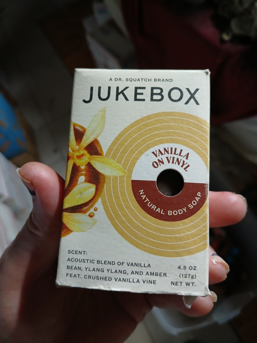Jukebox Vanilla on Vinyl Natural Body Soap — Cream